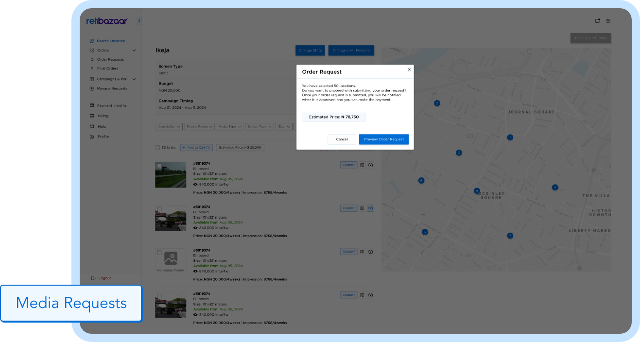 Request Locations